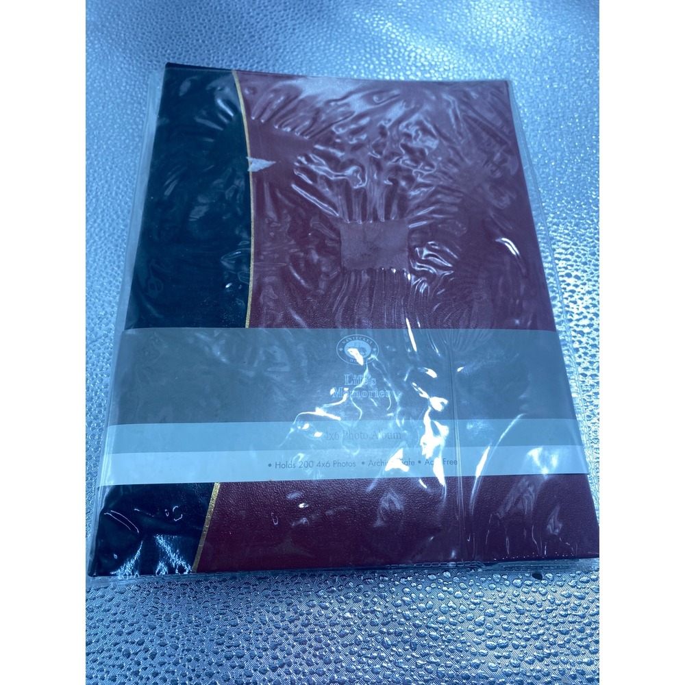 Nantucket Home Life Memories Photo Album Holds 200 4x6 Photos Burgundy Navy Blue